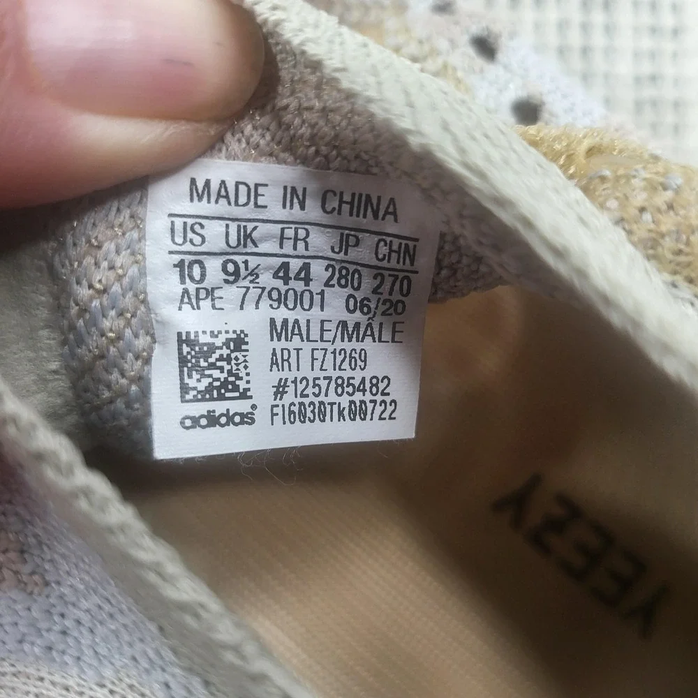 Adidas Yeezy Boost 380 Pepper Shoes Mens Size 10 Beige Primeknit FZ1269 Sneakers
